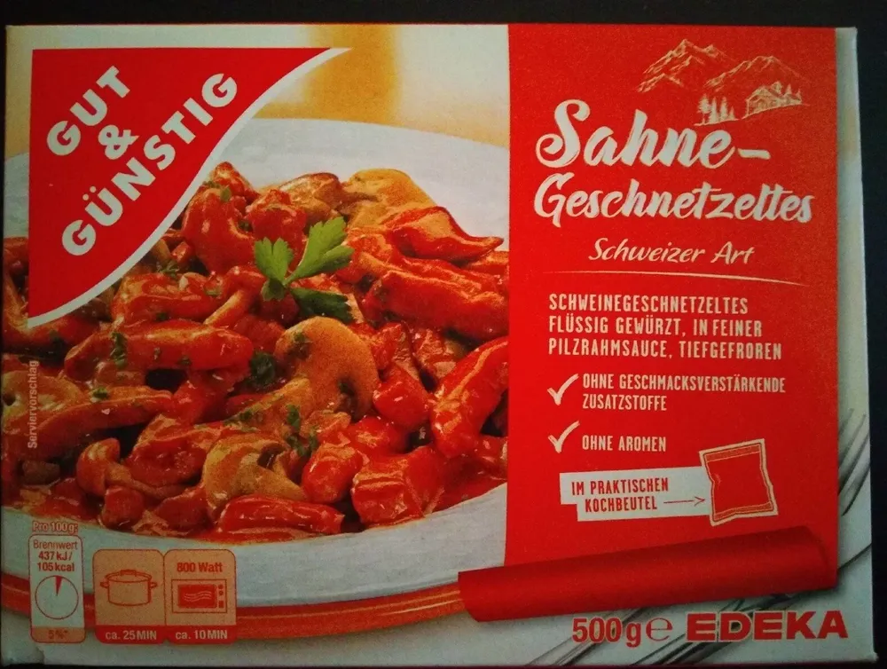 Sahnegeschnetzeltes Schweizer Art