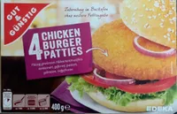 4 Chicken Burger Patties