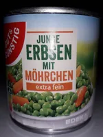 Junge Erbsen mit Möhrchen