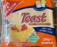 Toast Schmelzkäsescheiben