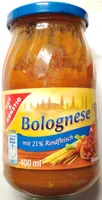 Bolognese mit 21% Rindfleisch