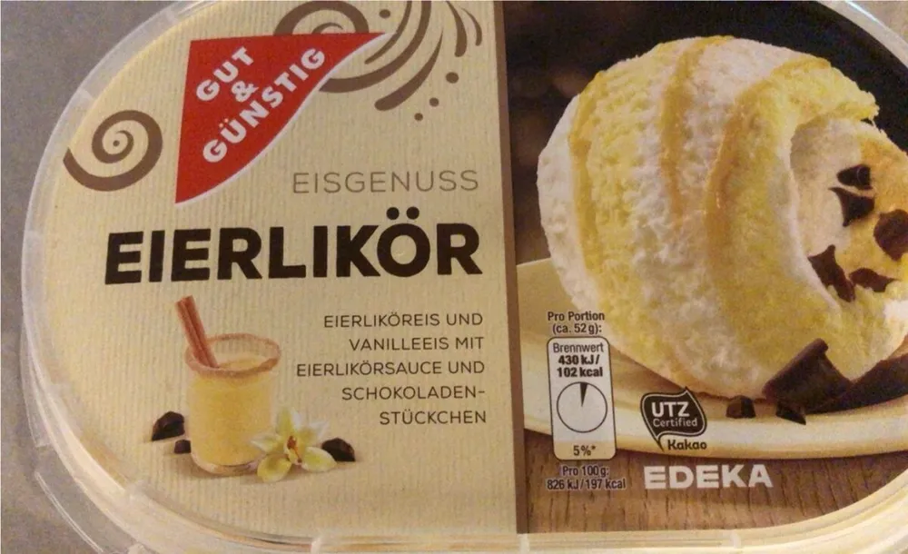 Eisgenuss Eierlikör