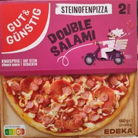 Double Salami Steinofenpizza