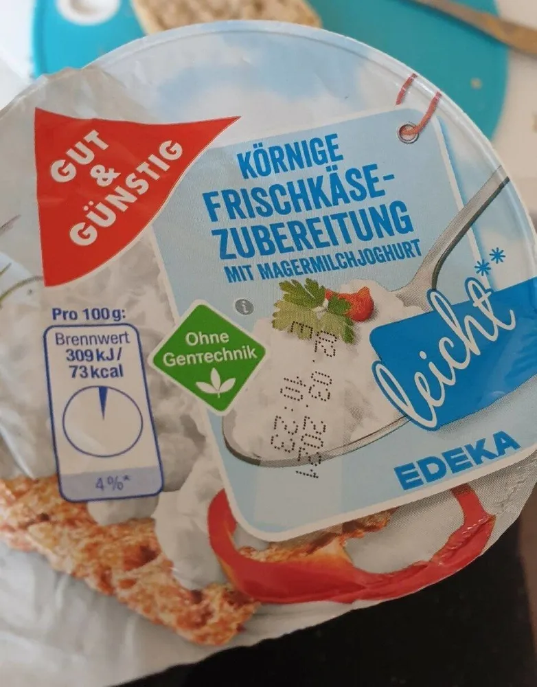 Körniger Frischkäse leicht