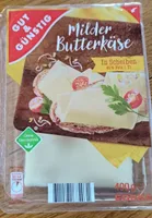 Milder Butterkäse in Scheiben