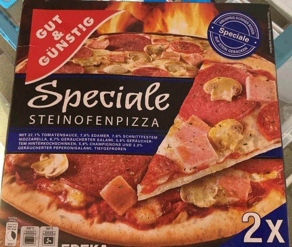 Speciale steinofenpizza