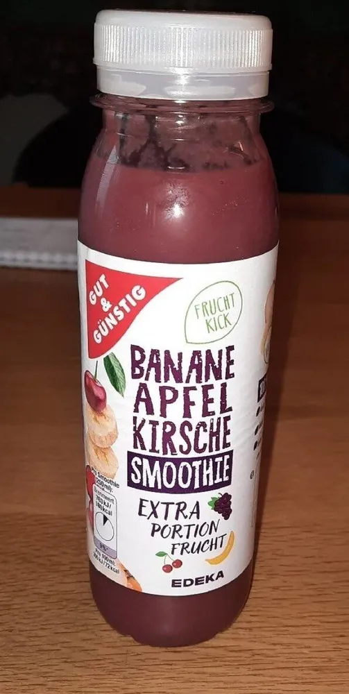 Banane Apfel Kirsch Smoothie