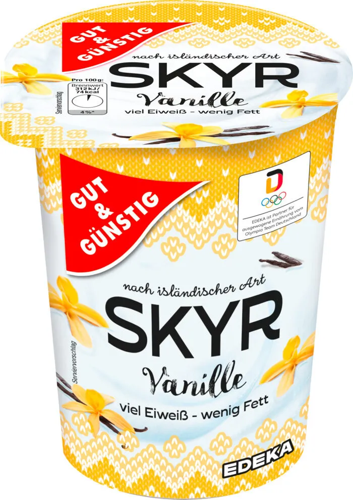 Skyr Vanille nach isländischer Art