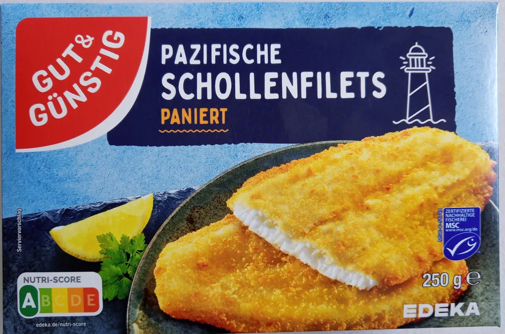 Pazifische Schollenfilets Paniert