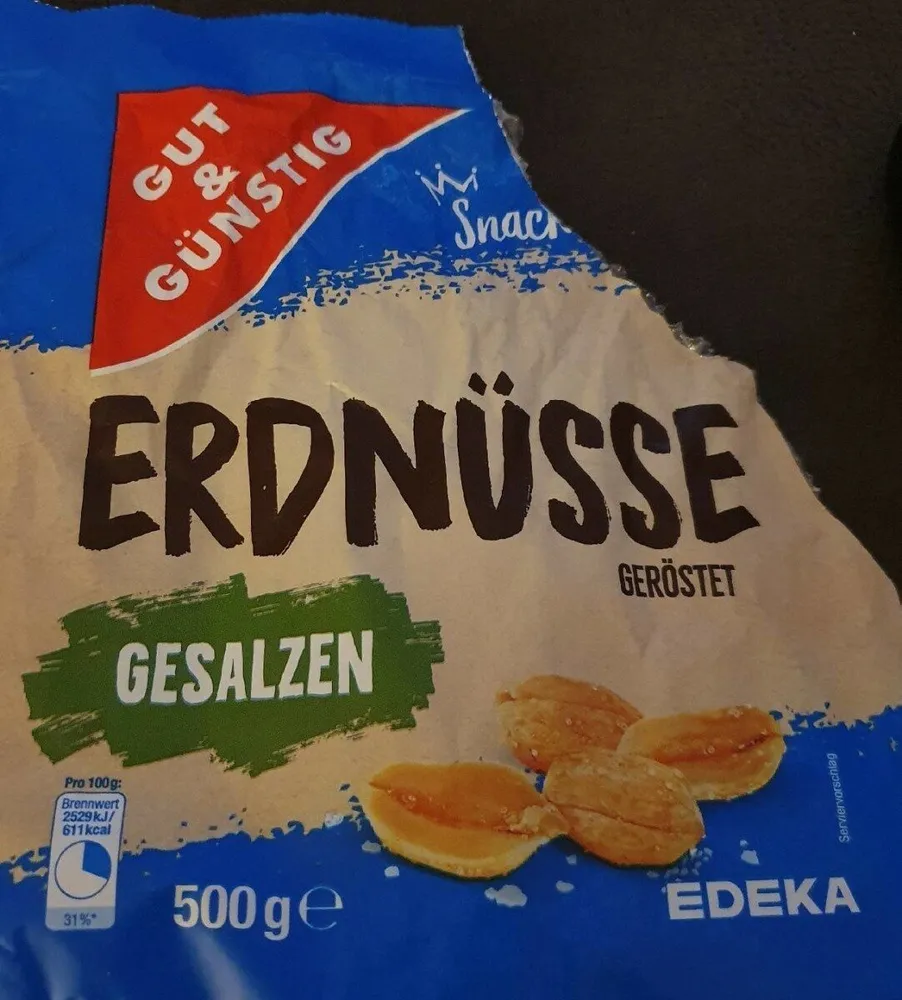 Erdnüsse geröstet gesalzen