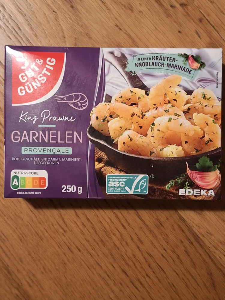 Gut &Günstig King Prawns Garnelen Provencale