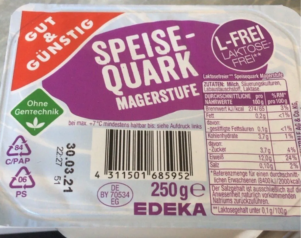 Speisequark