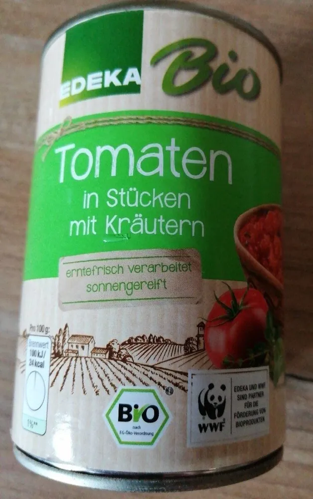 Gemüse: Tomaten in Stücken mit Kräutern