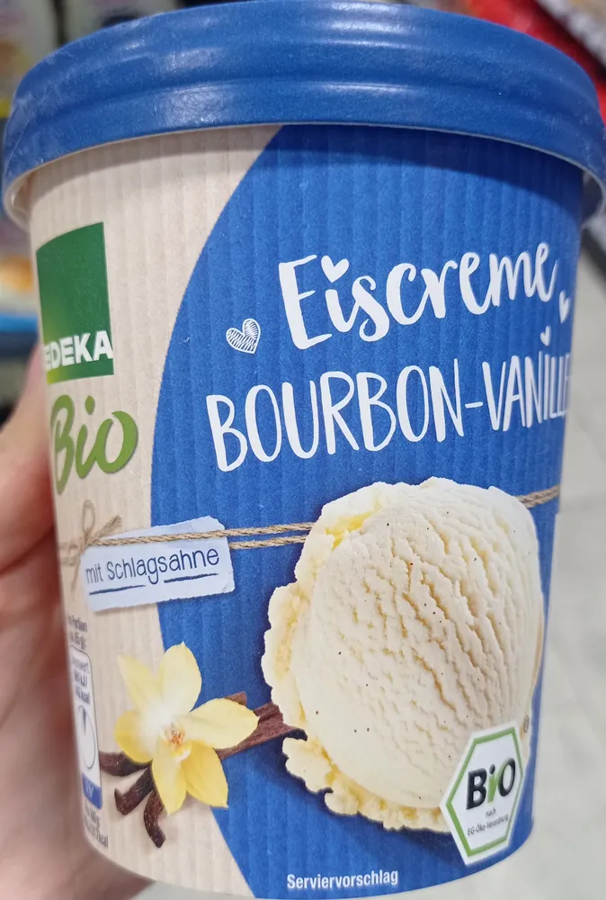 Eiscreme Bourbon-Vanille