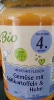 Gemüse mit Süßkartoffel und Huhn