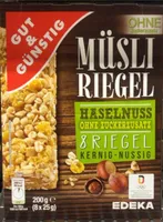 Müsli Riegel Haselnuss