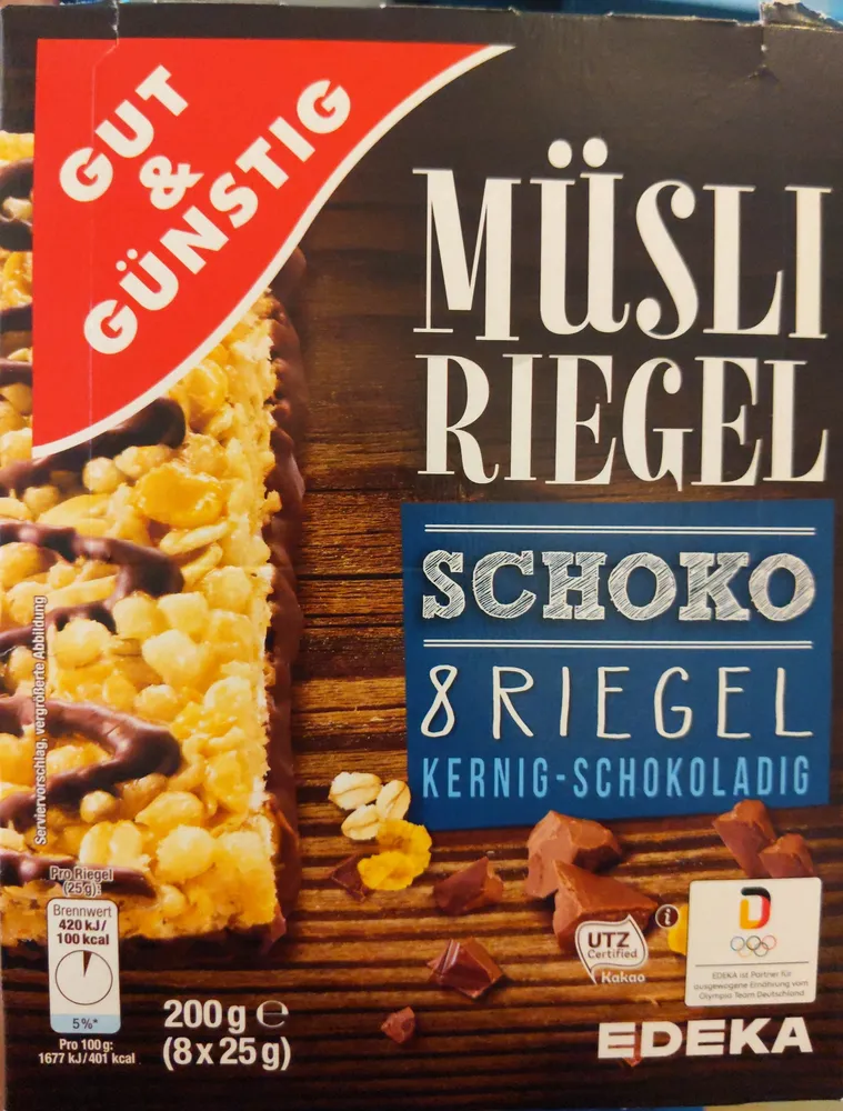 Müsliriegel Schoko