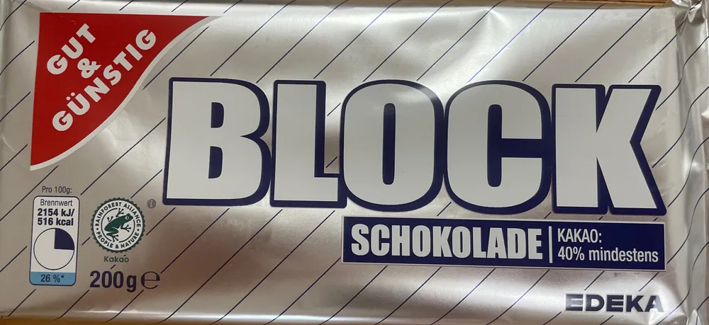 Blockschokolade
