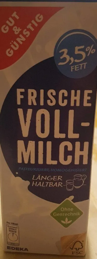 Frische Vollmilch