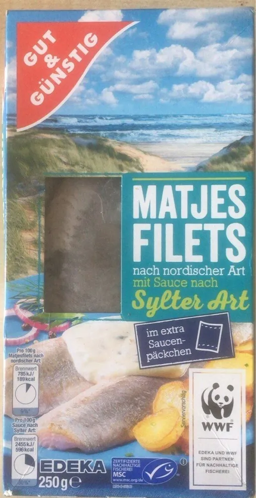 Matjesfilets nach nordirischer Art mit Sauce nach Sylter Art