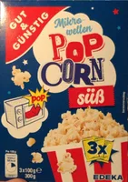 Mikrowellen-Popcorn süß
