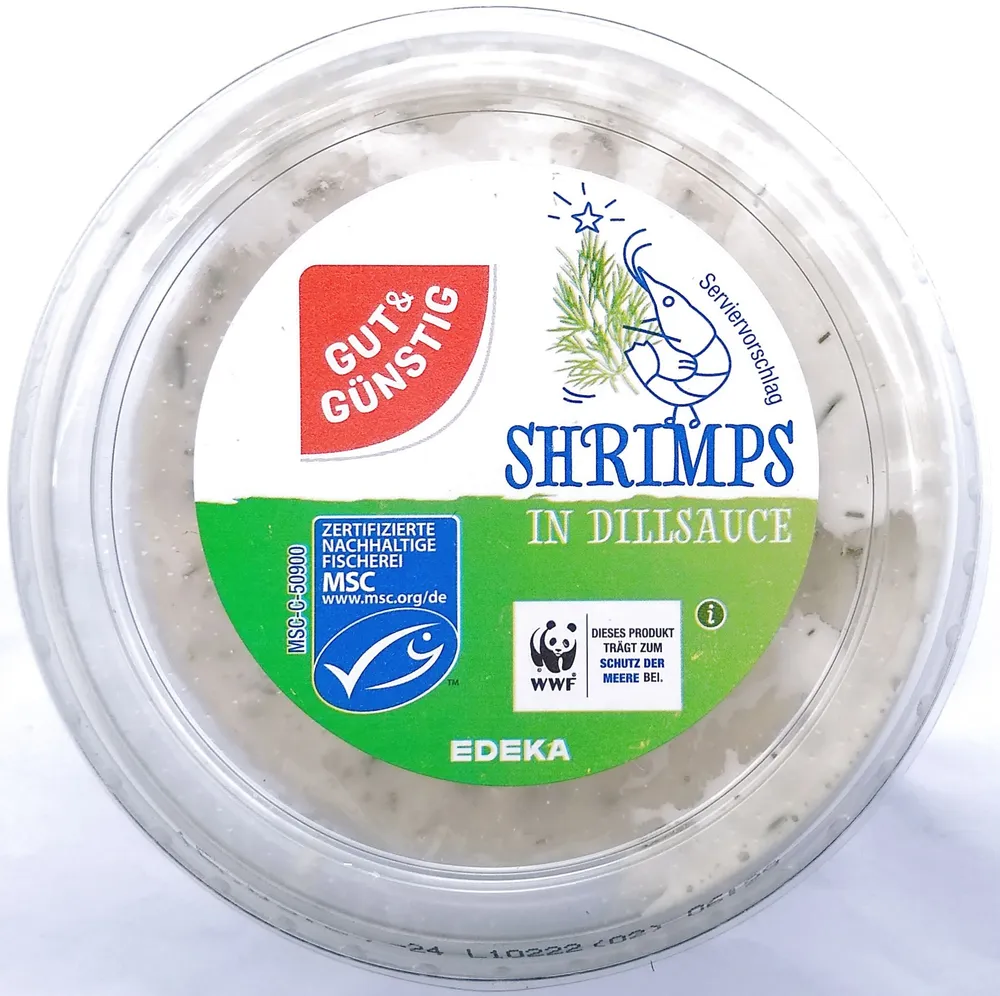 Shrimps in Dillsauce