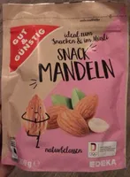 EDEKA Snack Mandeln 200g 1.99€ 1kg 9.95€