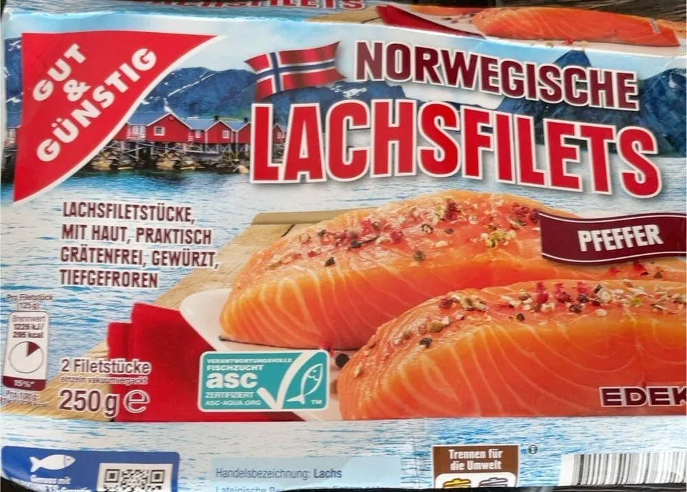 Norwegische Lachsfilets