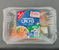 Mariniertes Lachsfilet