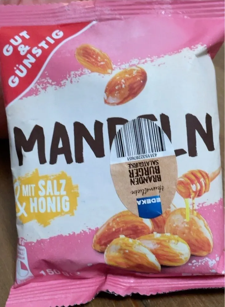 Mandeln Salz Honig