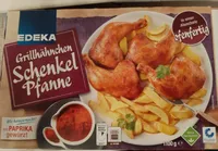 Grillhähnchen Schenkel Pfanne