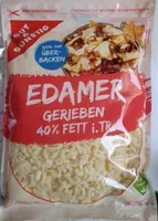 Edamer gerieben