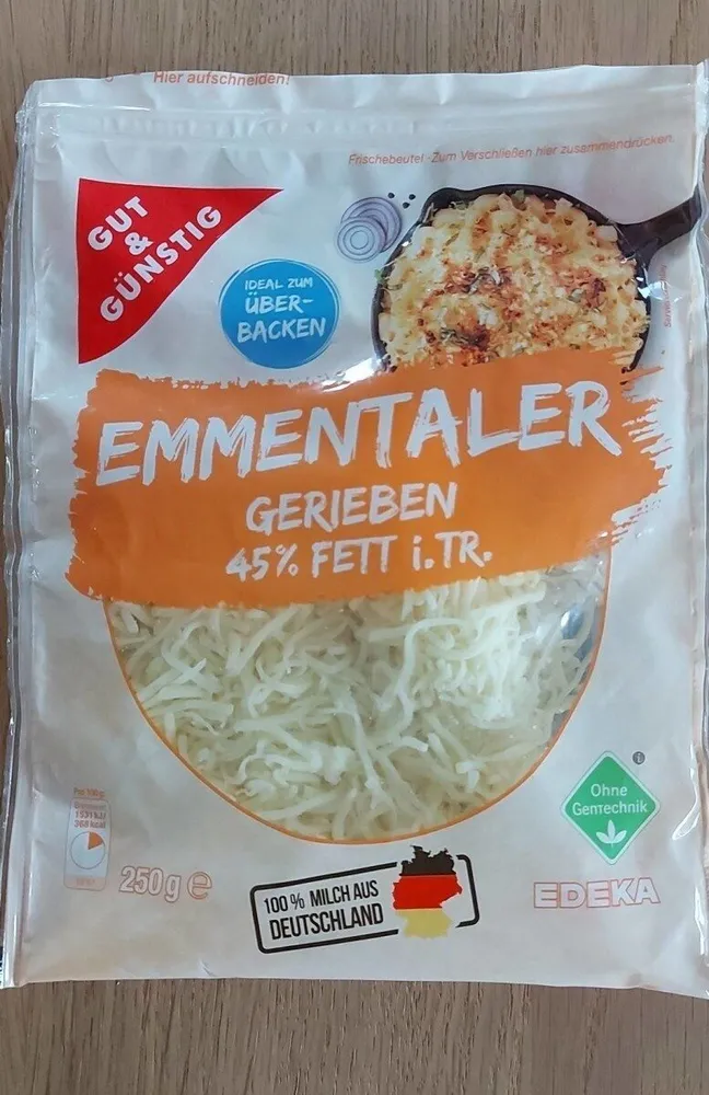 Emmentaler geriebenen