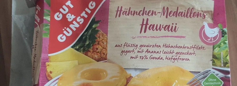Hähnchen-Medaillons Hawaii