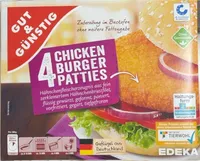 4 Chicken Burger Patties