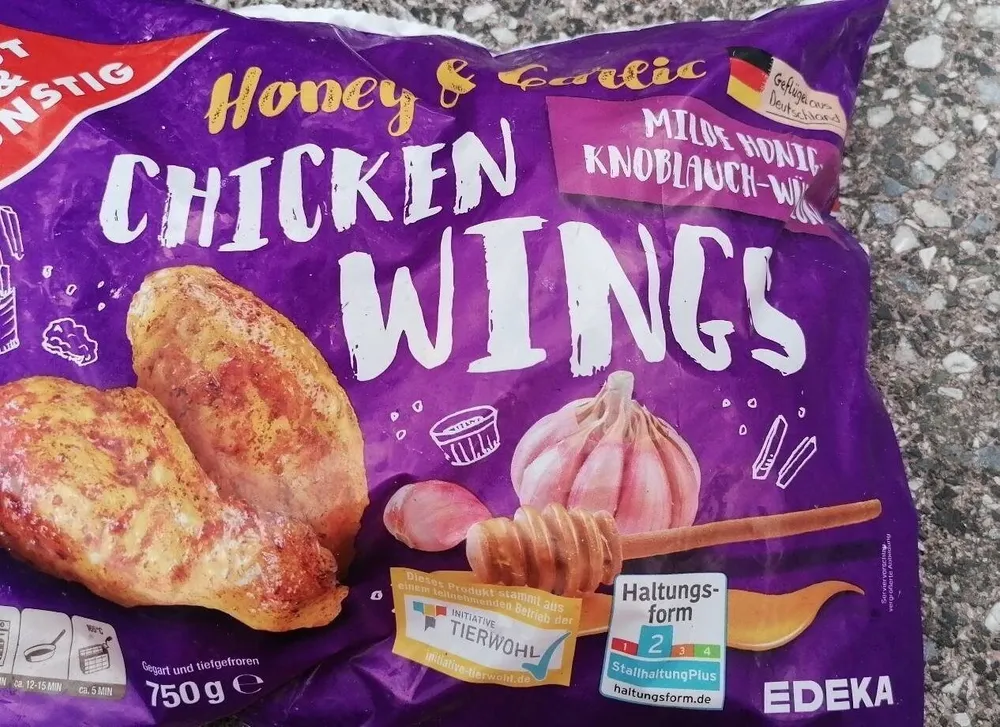 Chicken Wings mit milder Honig-Knoblauch-Würzung