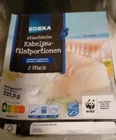 Atlantische kabeljau filetportionen