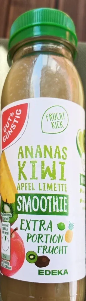 Smoothie Ananas Kiwi Apfel Limette