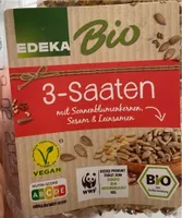 Edeka 3 Saaten 4311501748893 Knäckebrot mit Sonnenblumenkernen, Sesam und Leinsamen