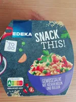 Snack This! Gemüsesalat mit Kichererbsen und Bulgur