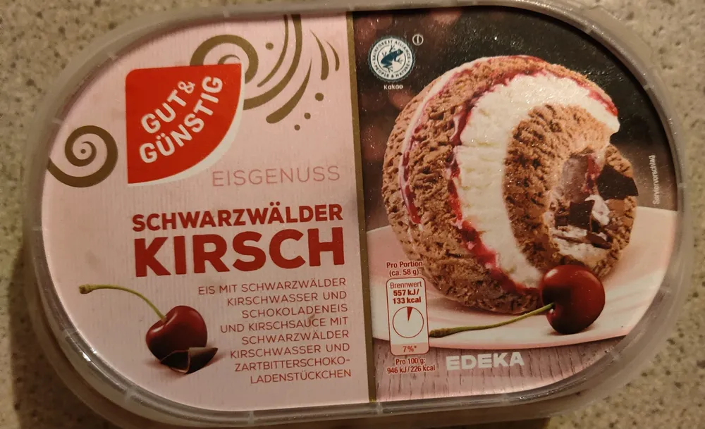 Eisgenuss Schwarzwälder Kirsch