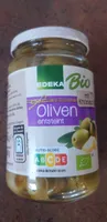 Oliven entsteint mit Knoblauch