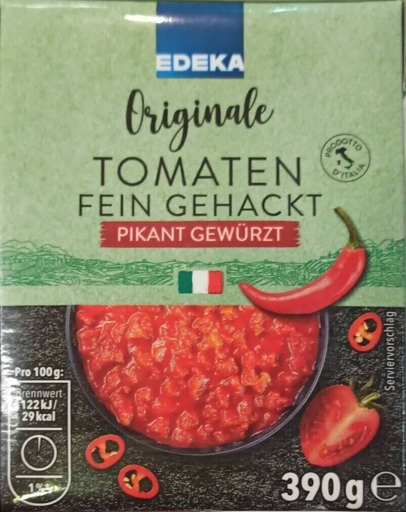 Tomaten fein gehackt