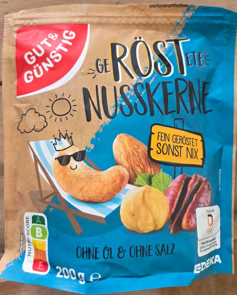 Geröstete Nusskerne