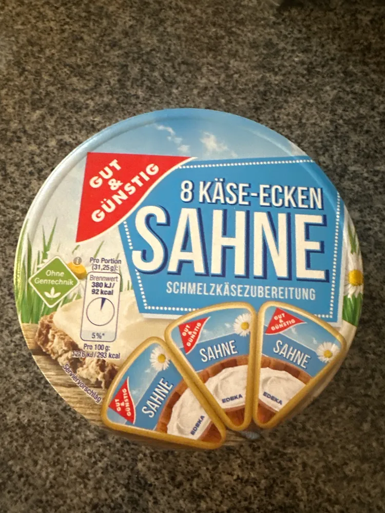 8 Käseecken Sahne
