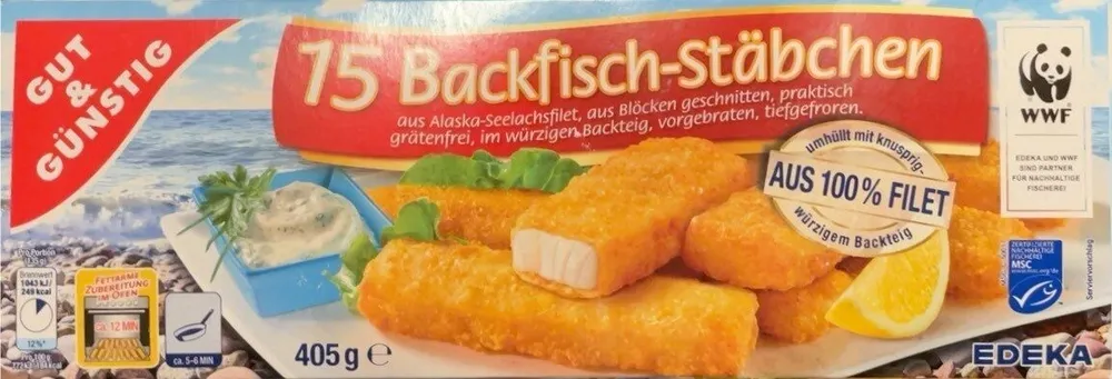 Backfisch-Stäbchen