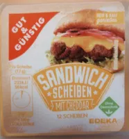 Sandwich Scheiben mit Cheddar
