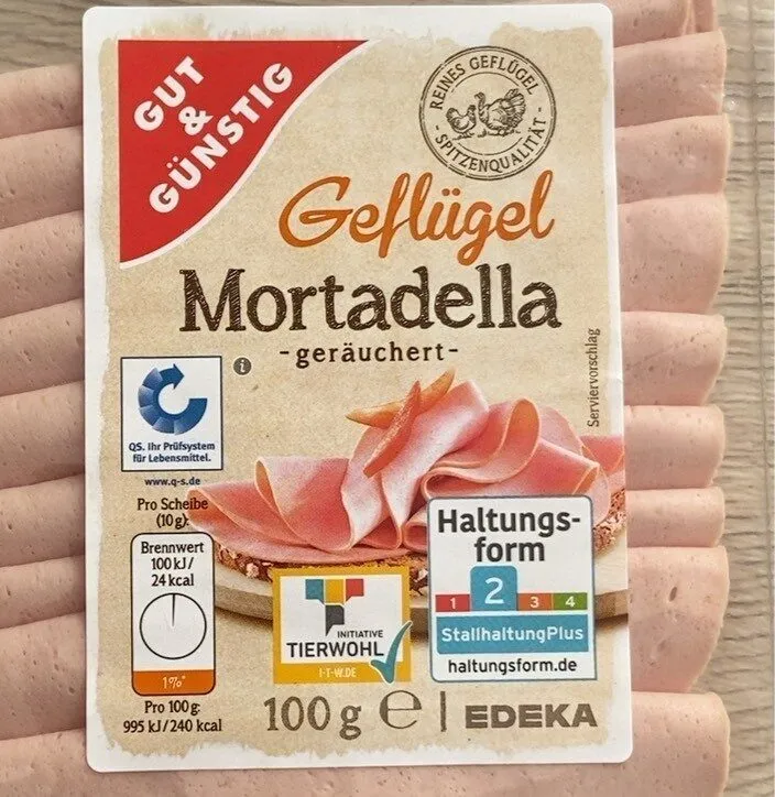 Geflügel Mortadella geräuchert