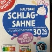 Haltbare Schlagsahne 30% Fett