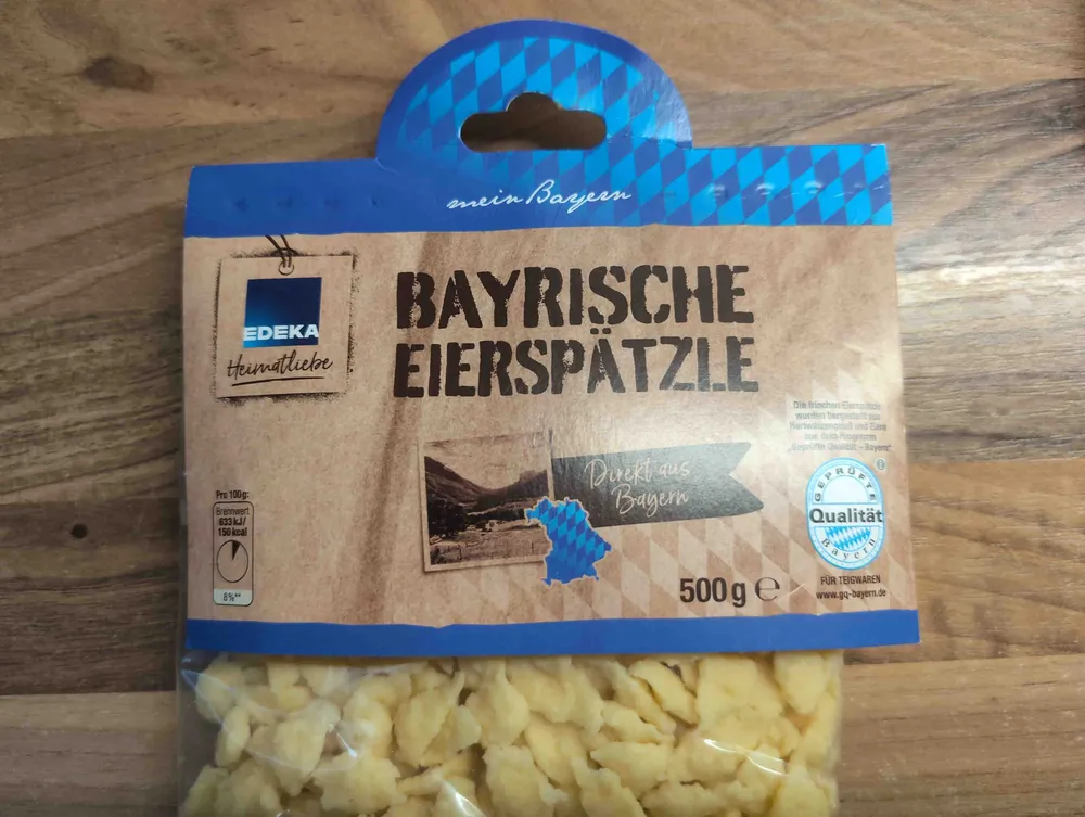 Bayrische Eierspätzle